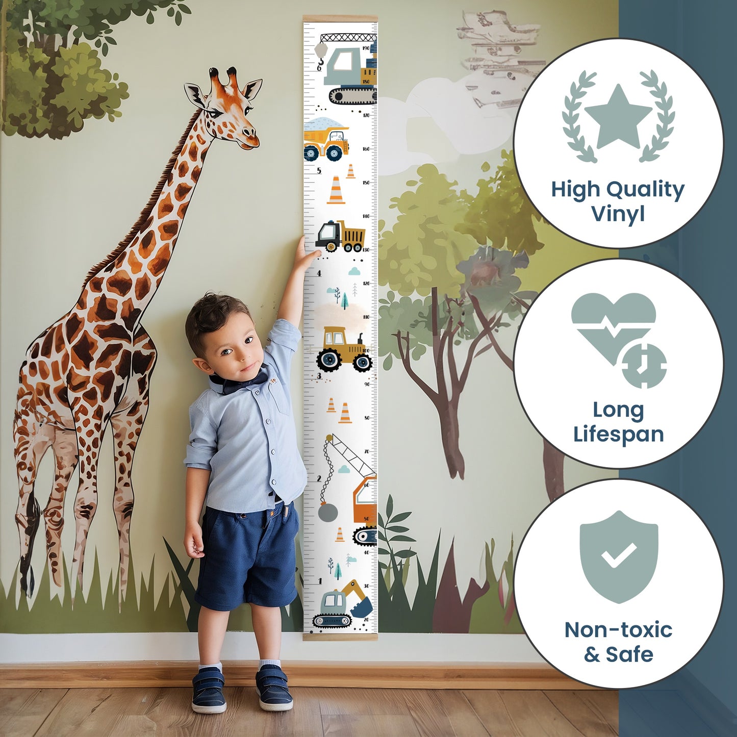 Growth Chart – Waterproof Vinyl Wall Chart