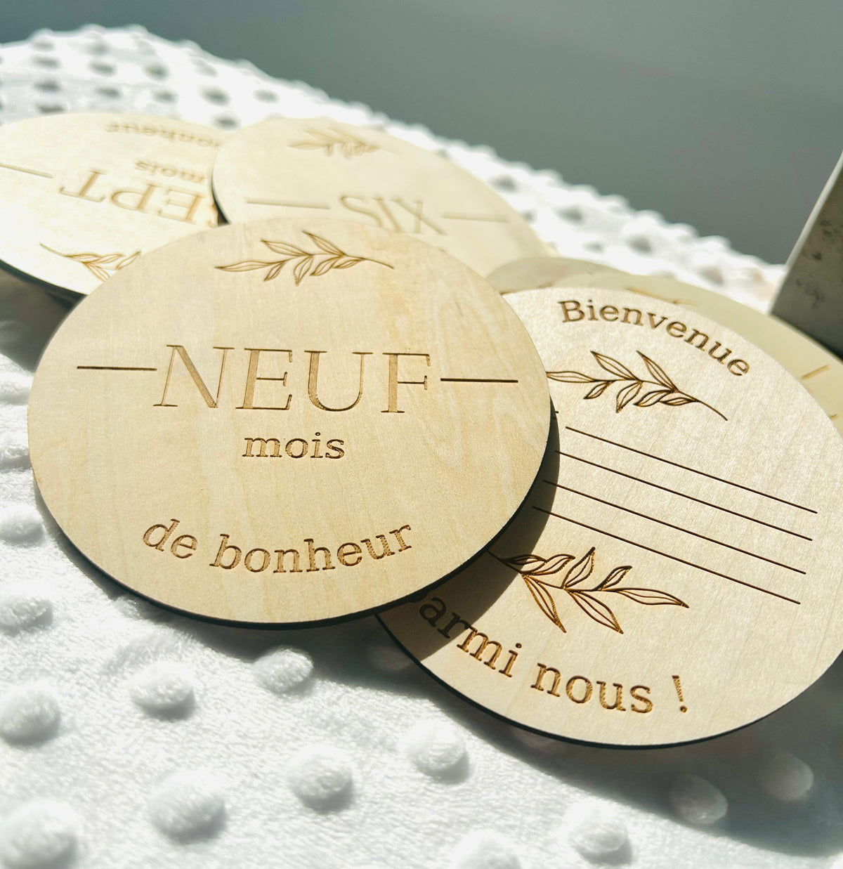 Wooden Milestone Discs – Boho