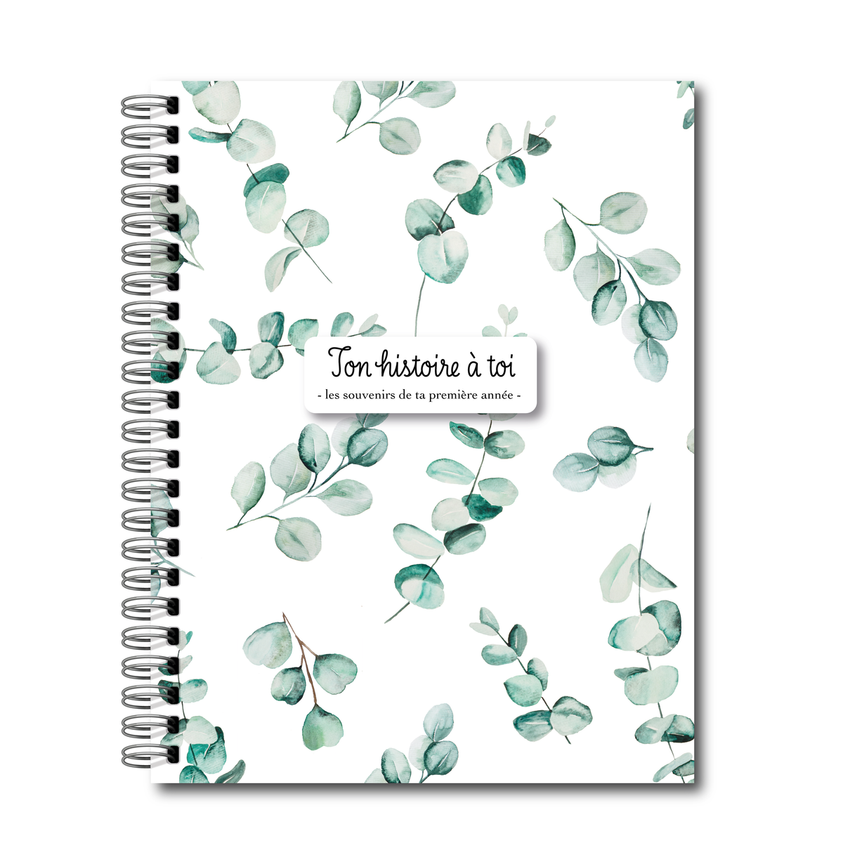 French Softcover Baby Memory Book – Eucalyptus