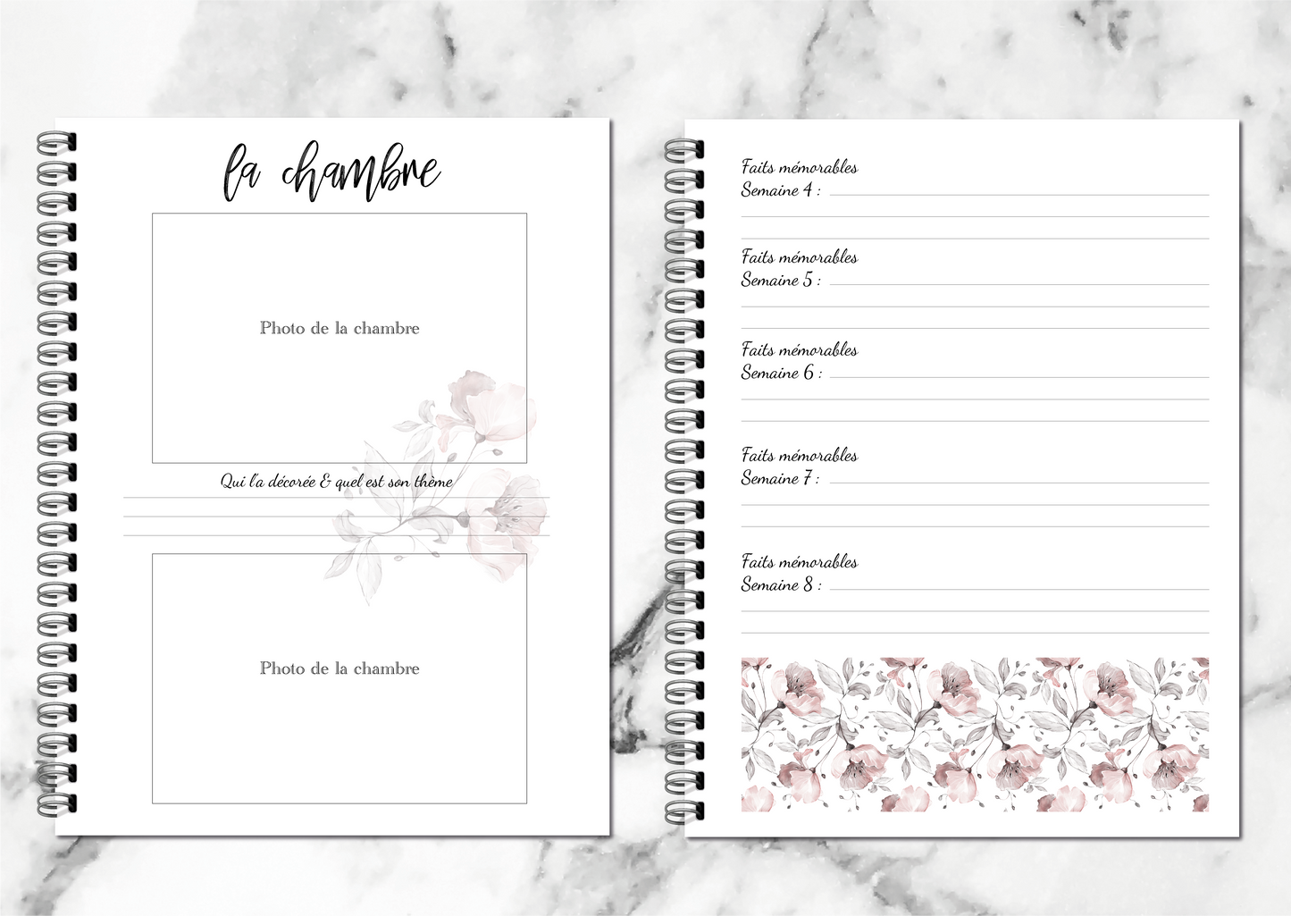 Journal de grossesse - couverture souple
