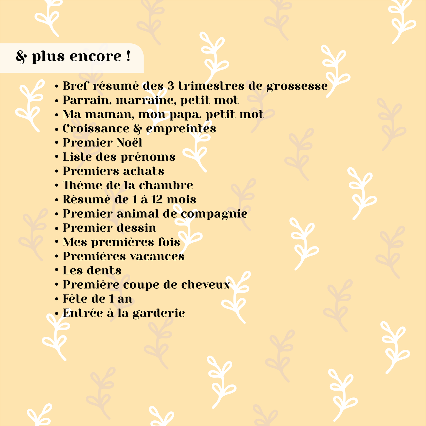 Livre de naissance - Animaux de la forêt couverture rigide (0-12 mois)