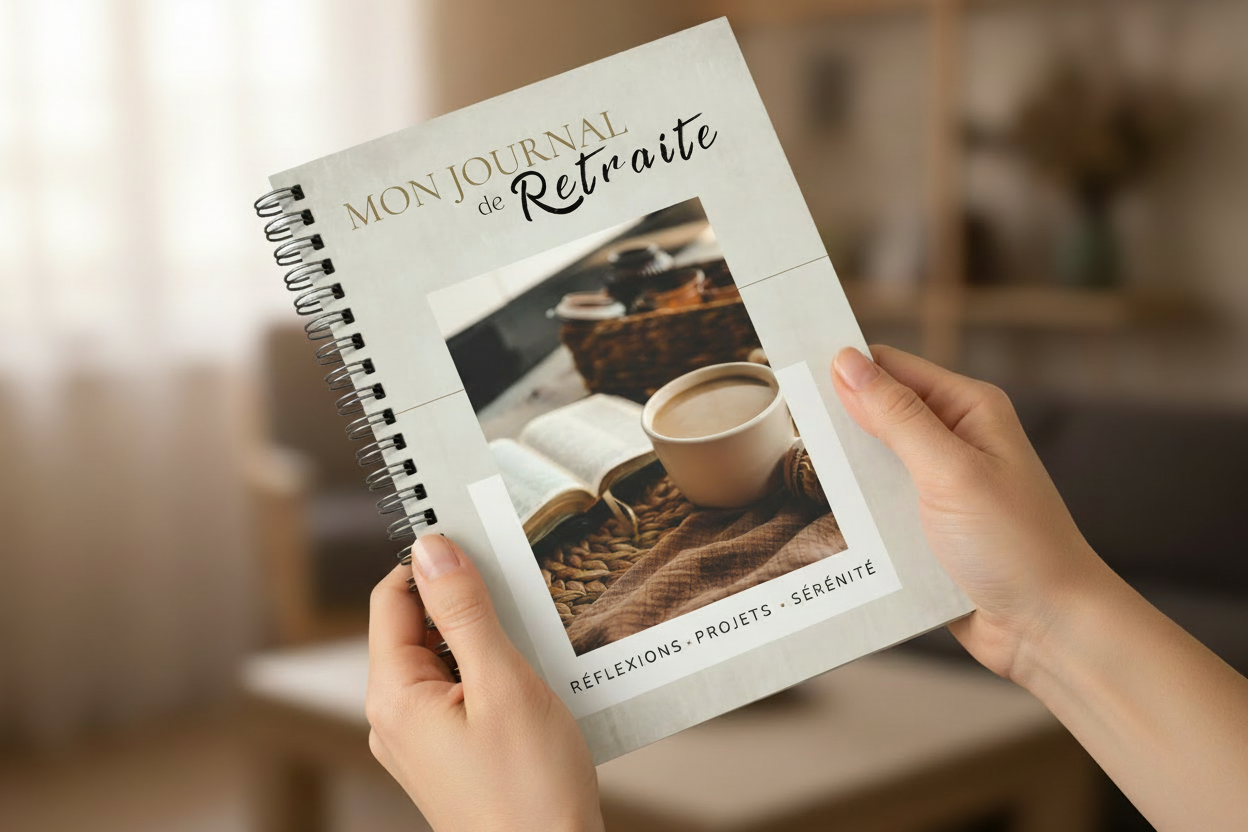Journal de retraite, préparation, visualisation guidée, cadeau pour retraités et futurs retraités