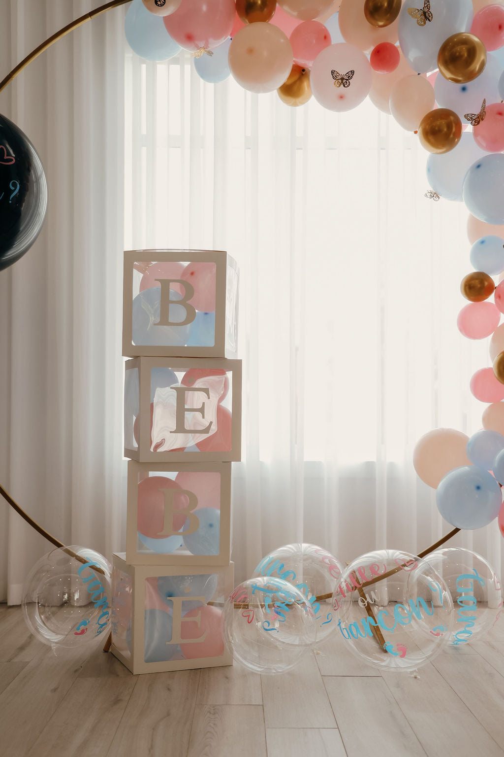 🎈 Gender Reveal Kit – All-in-One Baby Shower Decorations