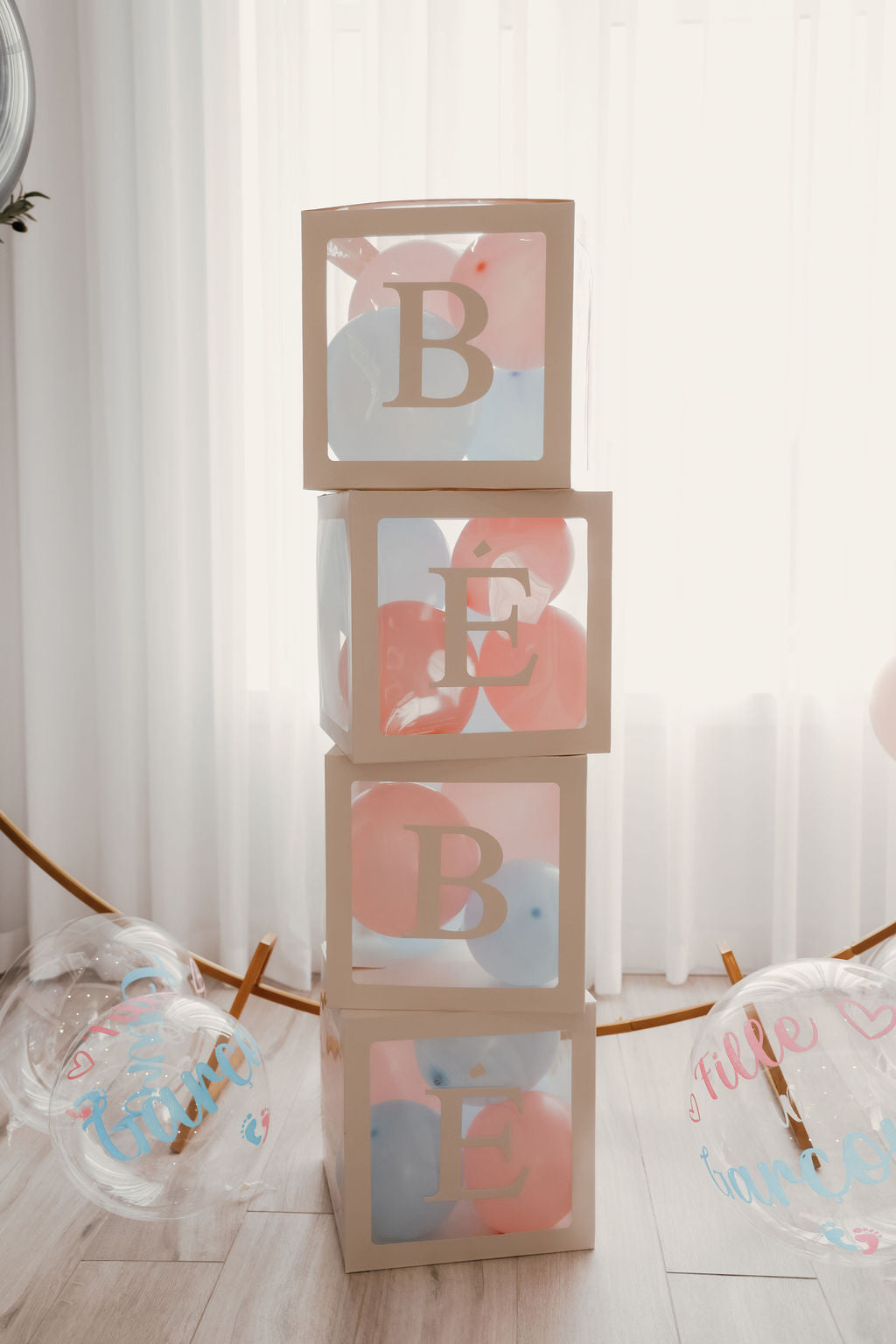 🎈 Gender Reveal Kit – All-in-One Baby Shower Decorations