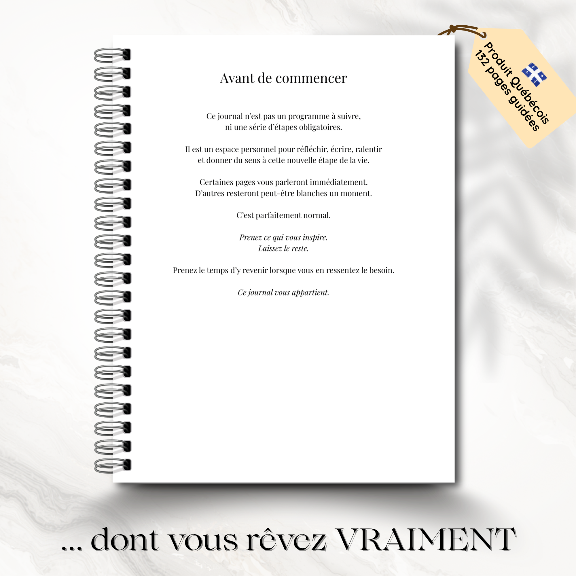 Journal de retraite, préparation, visualisation guidée, cadeau pour retraités et futurs retraités. LIVRAISON GRATUITE