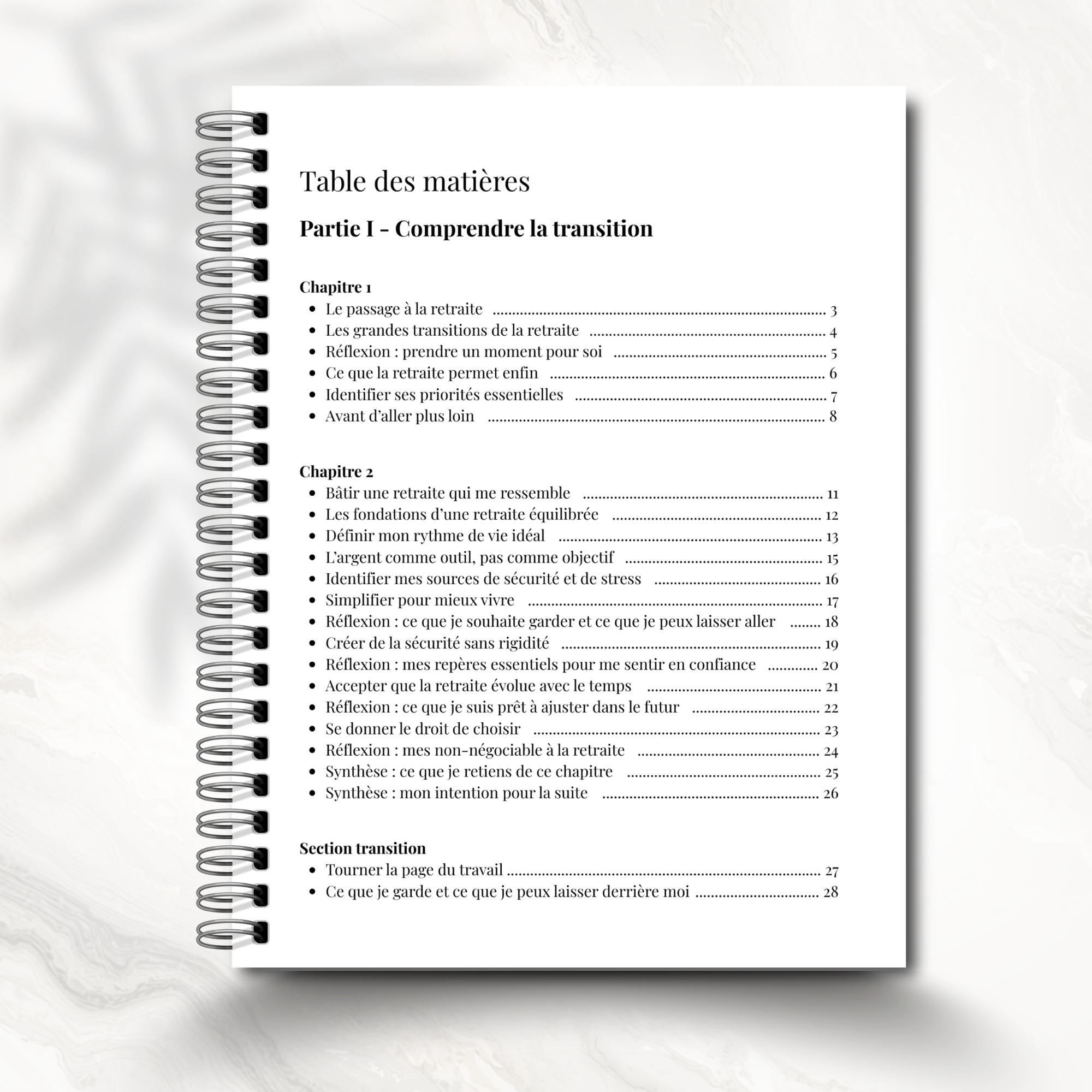 Journal de retraite, préparation, visualisation guidée, cadeau pour retraités et futurs retraités. LIVRAISON GRATUITE
