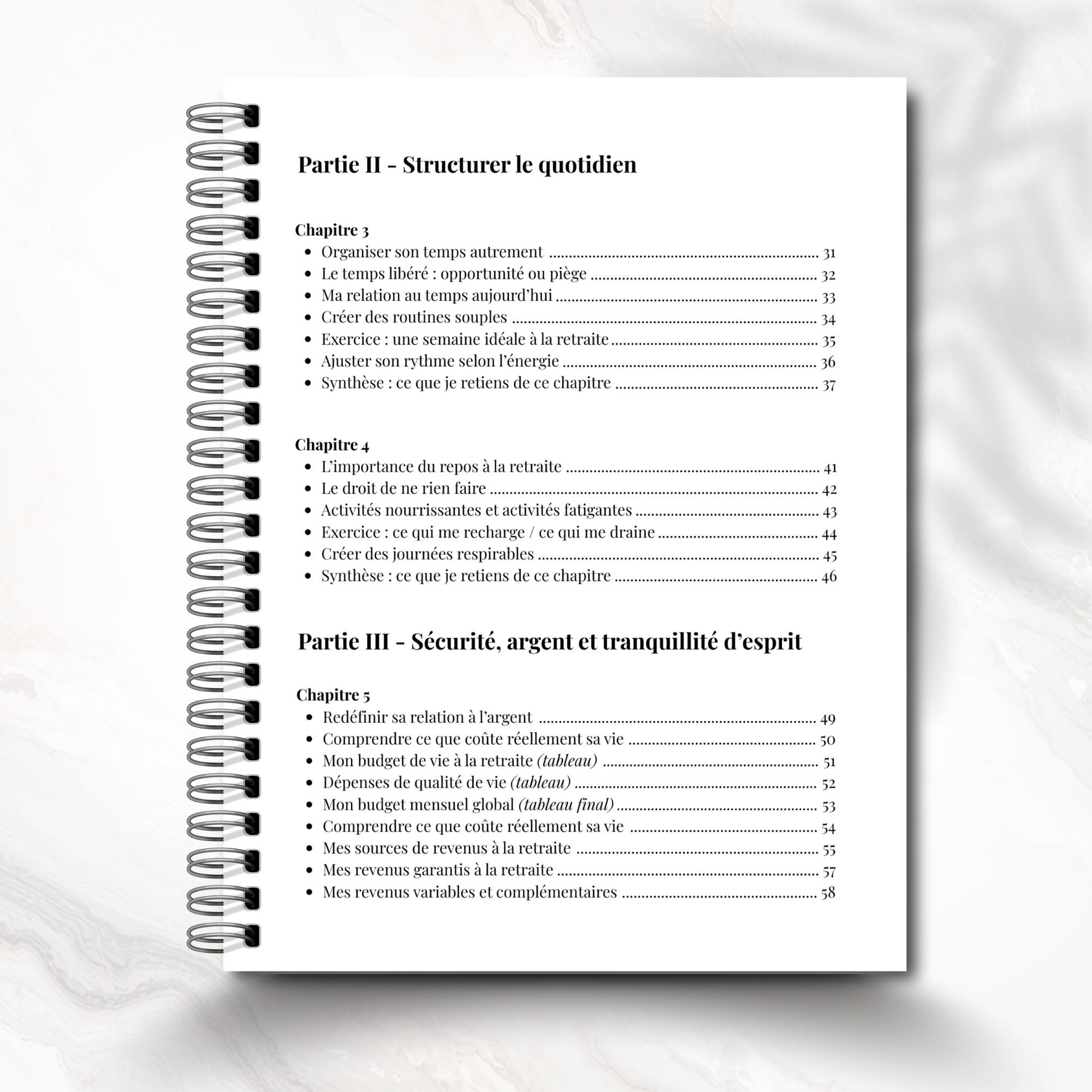 Journal de retraite, préparation, visualisation guidée, cadeau pour retraités et futurs retraités. LIVRAISON GRATUITE
