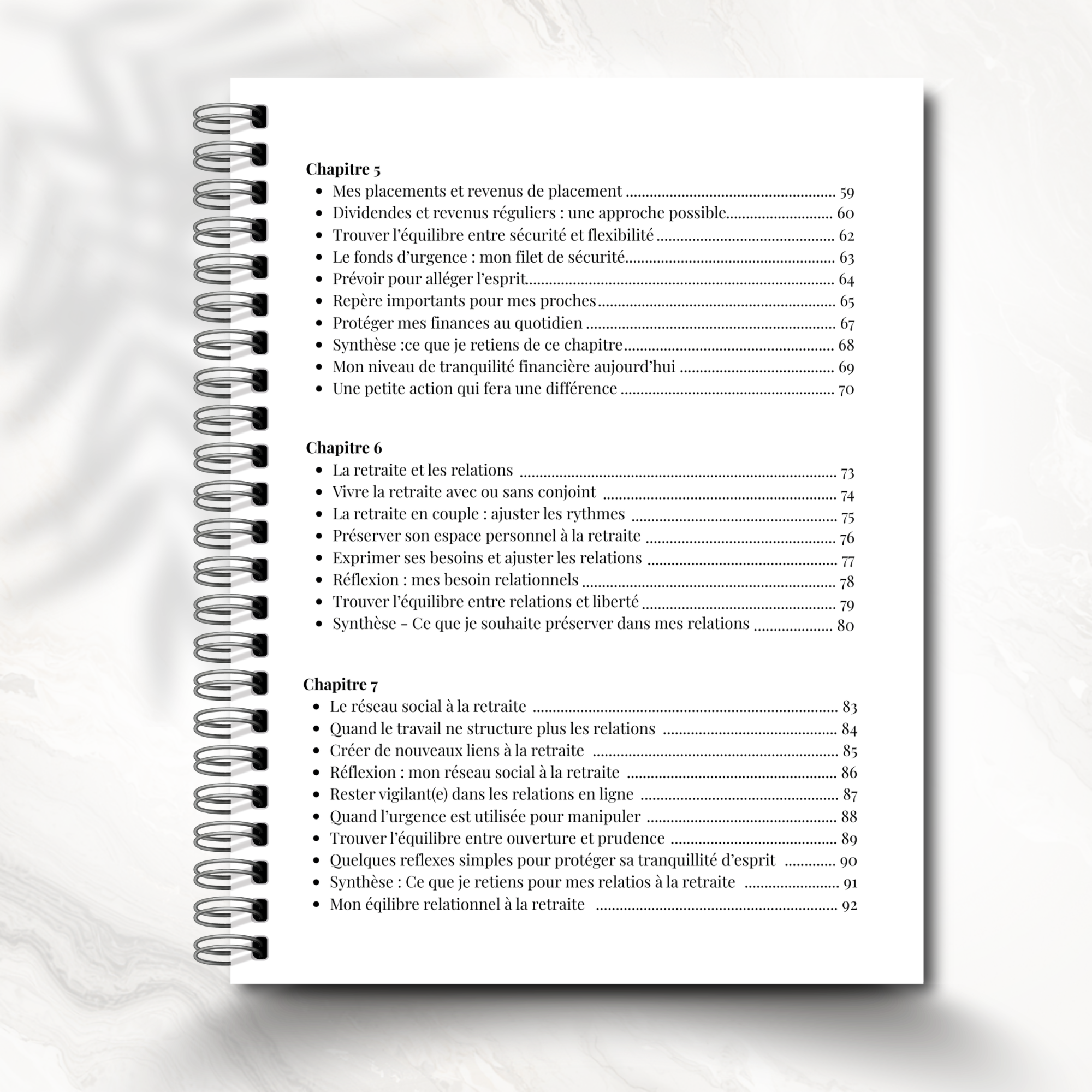 Journal de retraite, préparation, visualisation guidée, cadeau pour retraités et futurs retraités. LIVRAISON GRATUITE