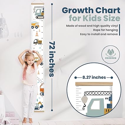 Growth Chart – Waterproof Vinyl Wall Chart 