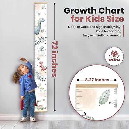 Growth Chart – Waterproof Vinyl Wall Chart 