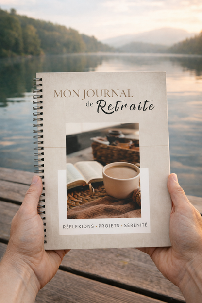 Journal de retraite, préparation, visualisation guidée, cadeau pour retraités et futurs retraités