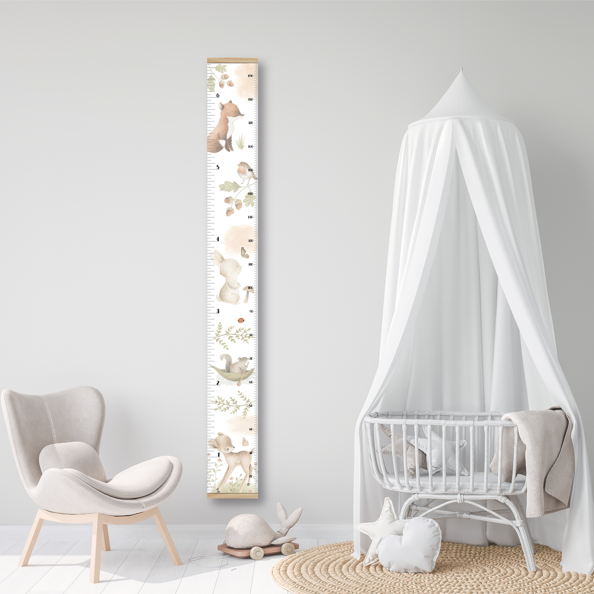 Échelles de croissance - Animaux de la forêt/Growth chart Forest Animals