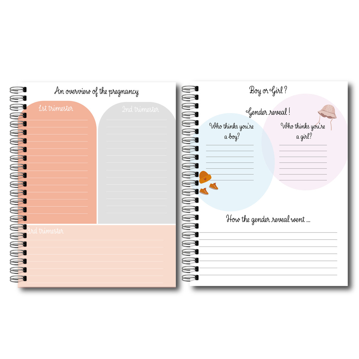 Soft cover baby keepsake book first year - Eucalyptus