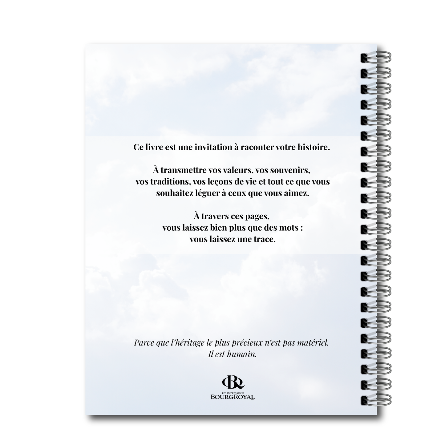 Mon Journal d'Héritage, Invitation à raconter votre histoire, Transmettre vos valeurs, Souvenirs, Traditions et Léguer votre héritage de génération en génération, LIVRAISON GRATUITE