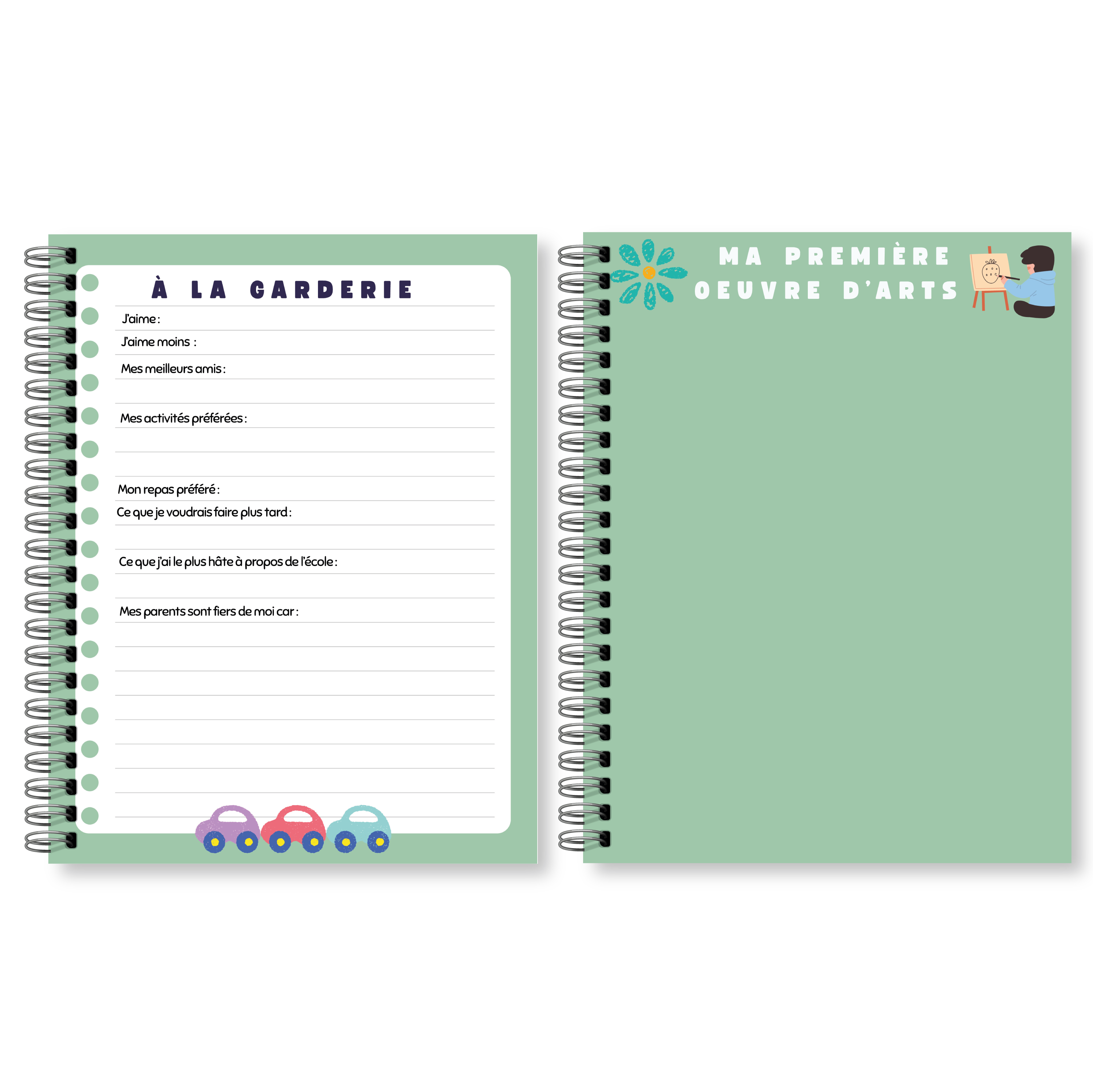 Livre souvenirs d'école primaire et de garderie