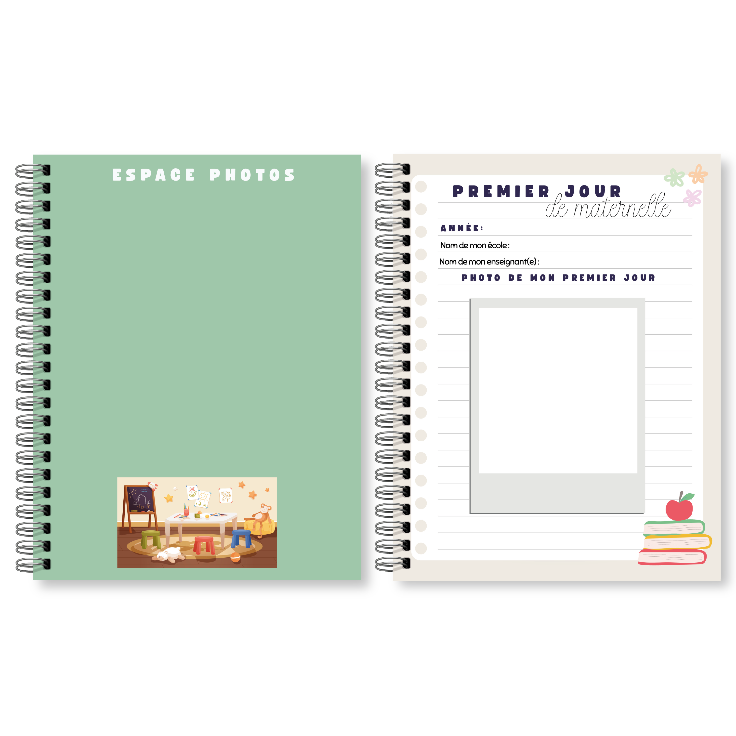 Livre souvenirs d'école primaire et de garderie