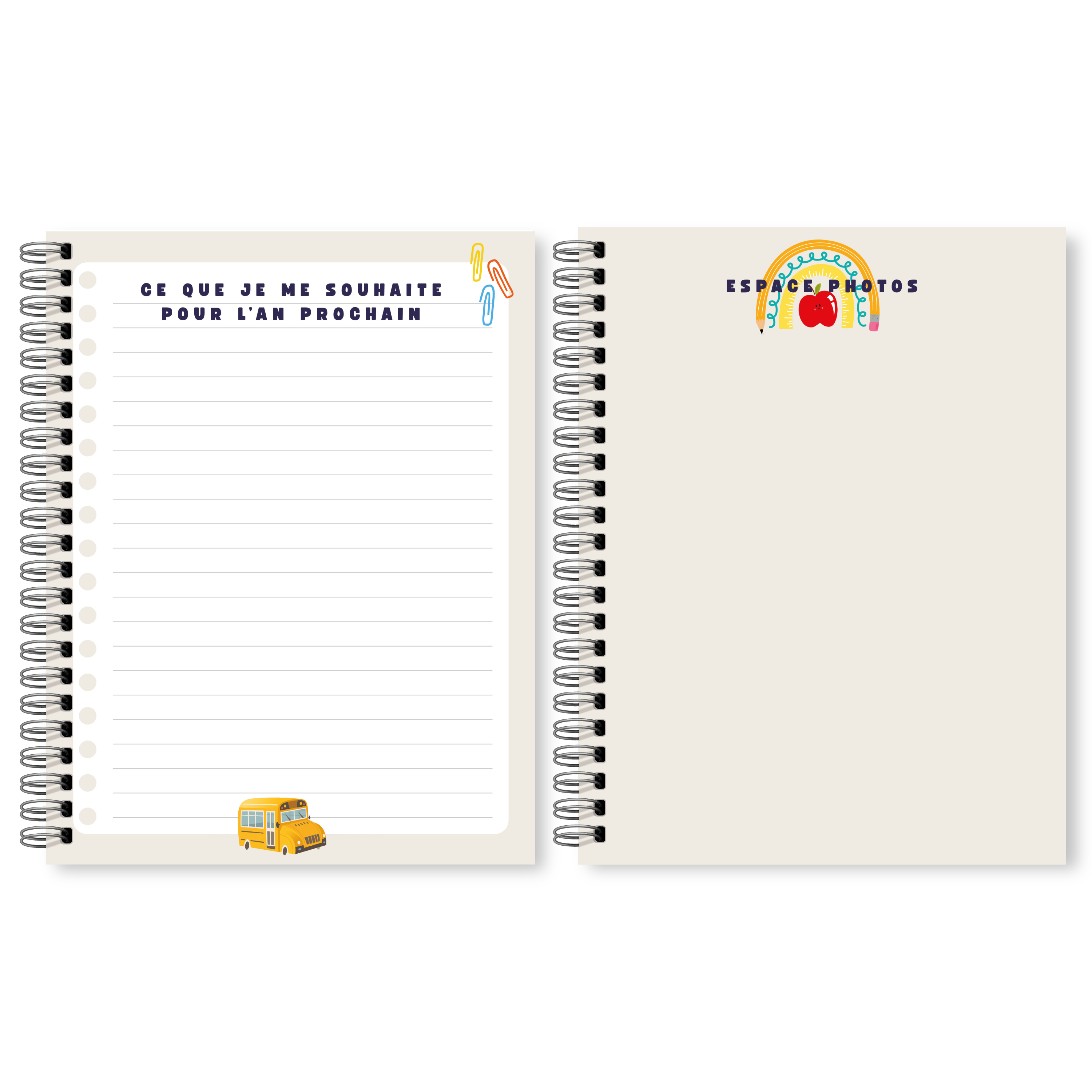 Livre souvenirs d'école primaire et de garderie