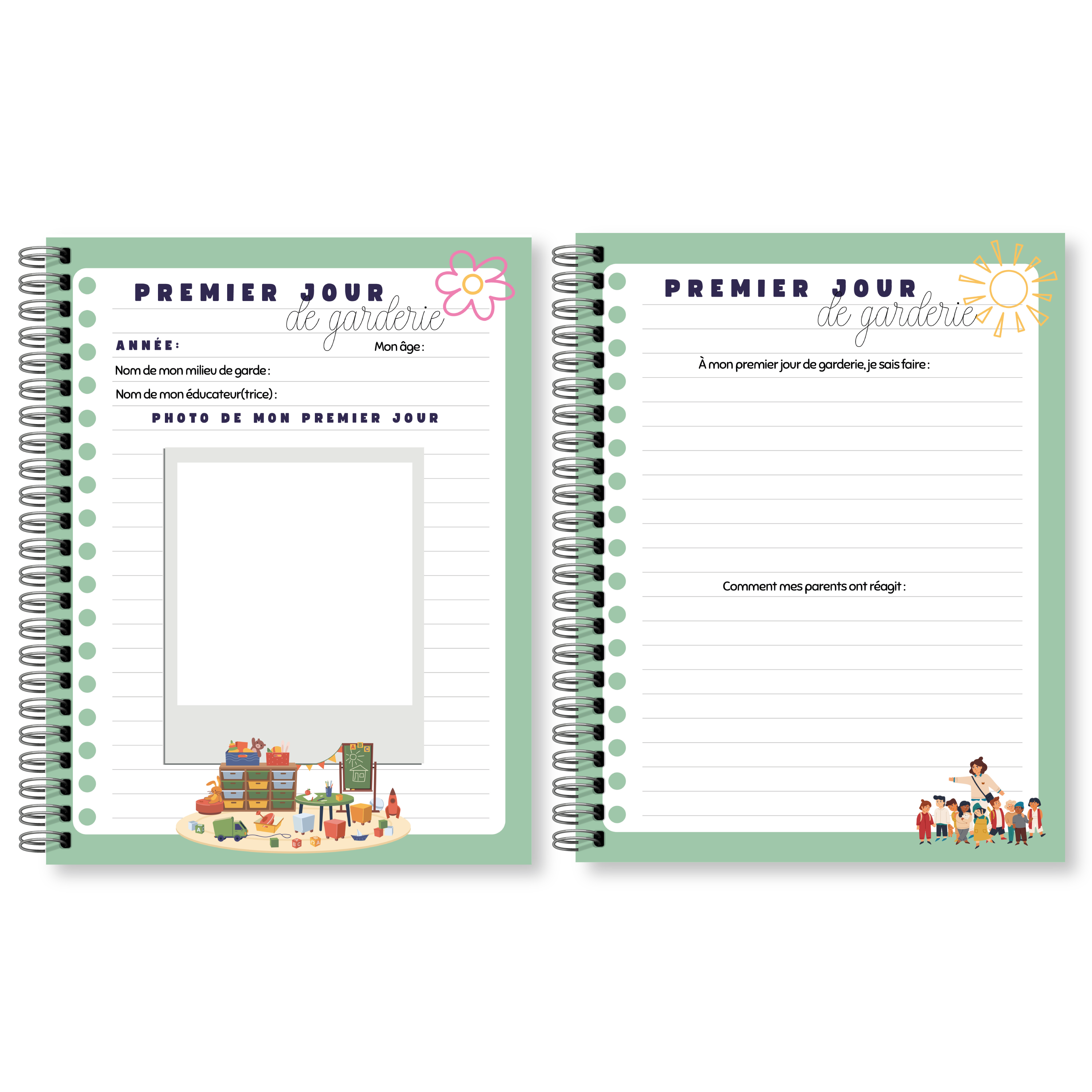 Livre souvenirs d'école primaire et de garderie