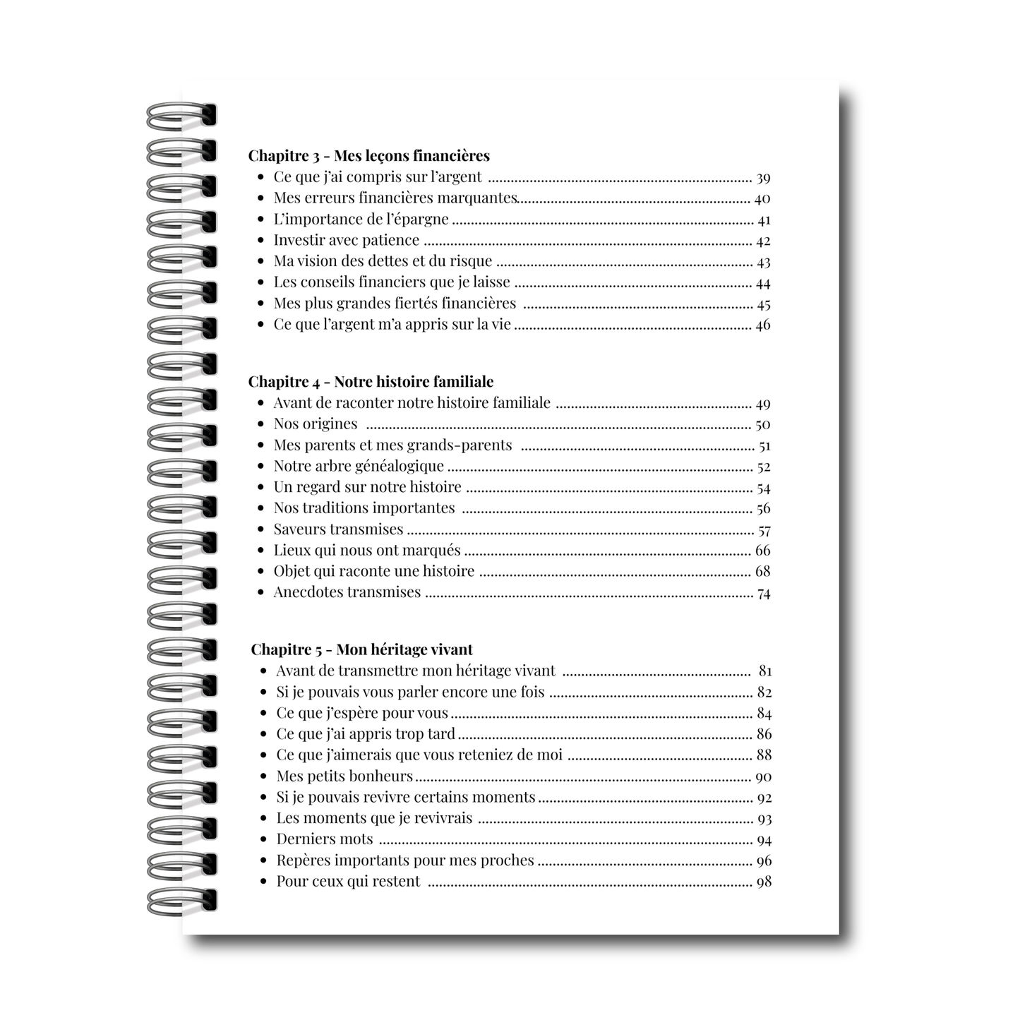 Mon Journal d'Héritage, Invitation à raconter votre histoire, Transmettre vos valeurs, Souvenirs, Traditions et Léguer votre héritage de génération en génération, LIVRAISON GRATUITE