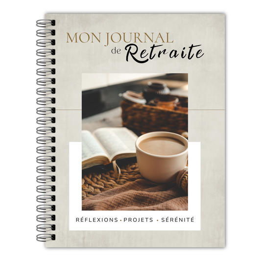 Journal de retraite, préparation, visualisation guidée, cadeau pour retraités et futurs retraités