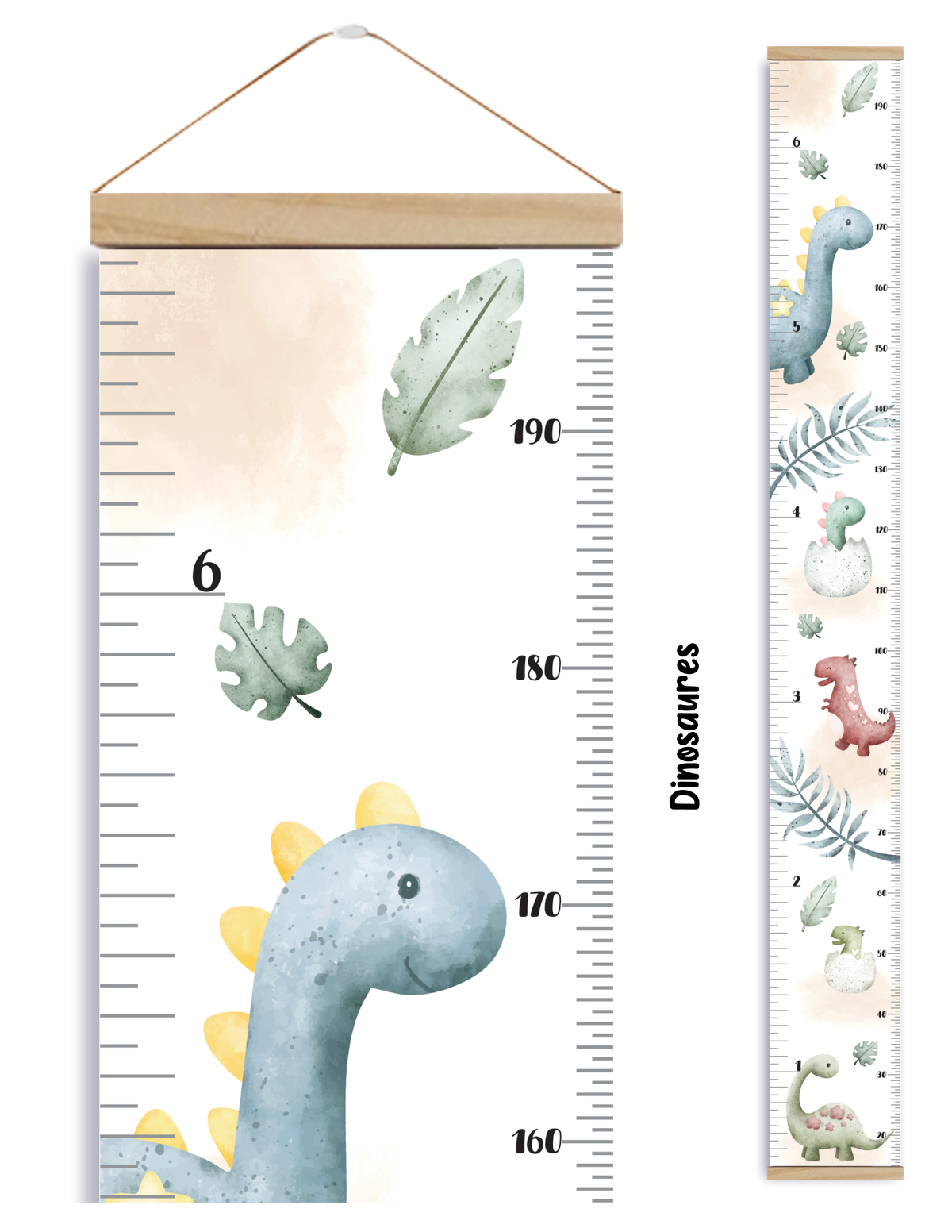 Échelles de croissance - Dinosaures/Growth chart Dinosaurs