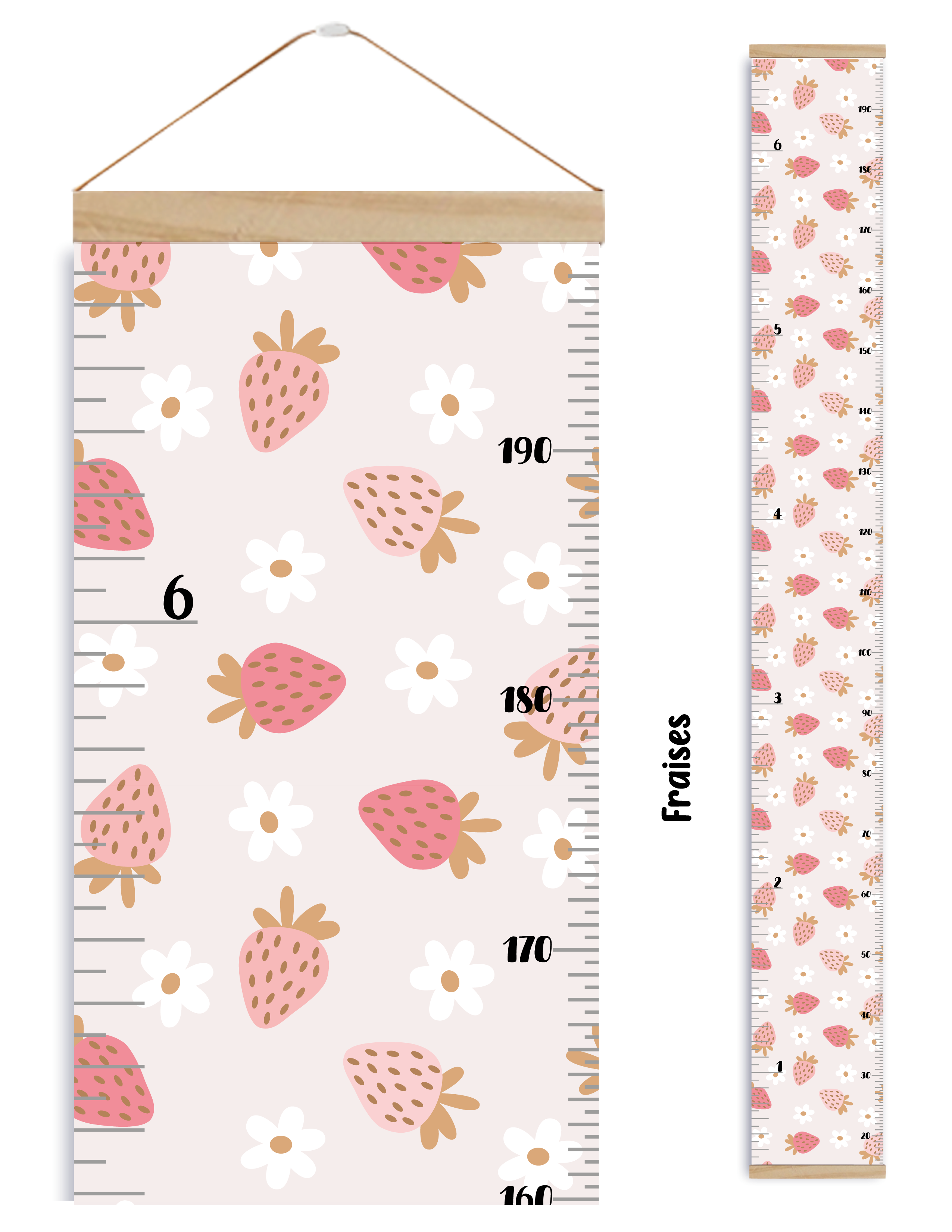 Échelles de croissance - Fraises