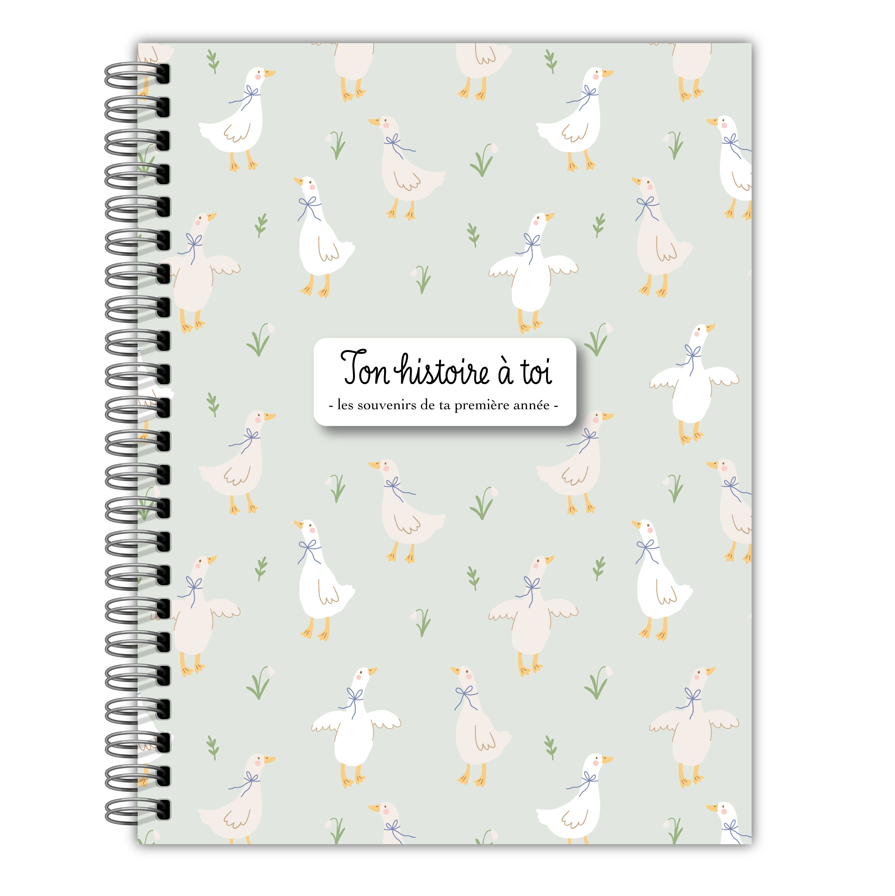 French Birth Book – Journal Souvenirs (Geese) 