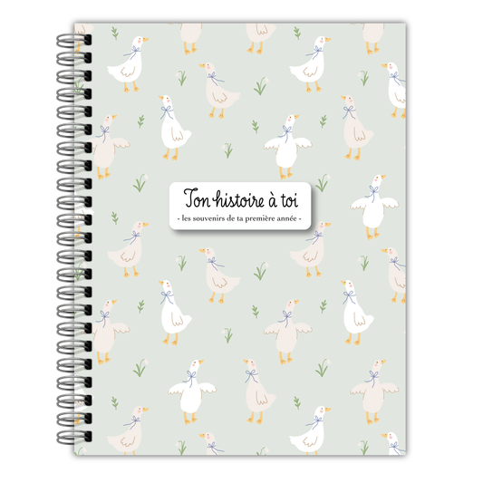French Birth Book – Journal Souvenirs (Geese) 